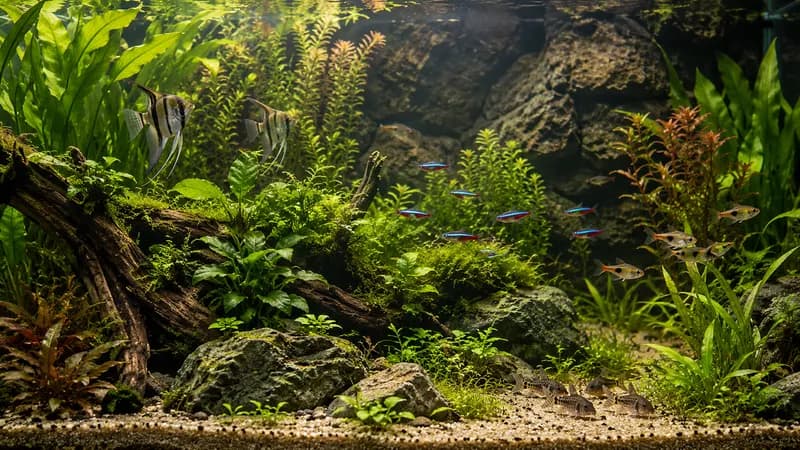 Aquarium achterwand kiezen: folie, 3D of zelf maken, wat past bij jouw bak