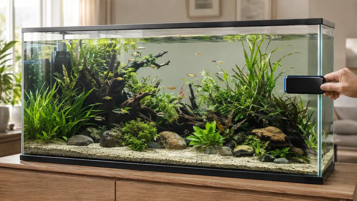 Handmatig verwijderen en een vaste onderhoudsroutine pakken de oorzaak aan zonder extra visbezetting.