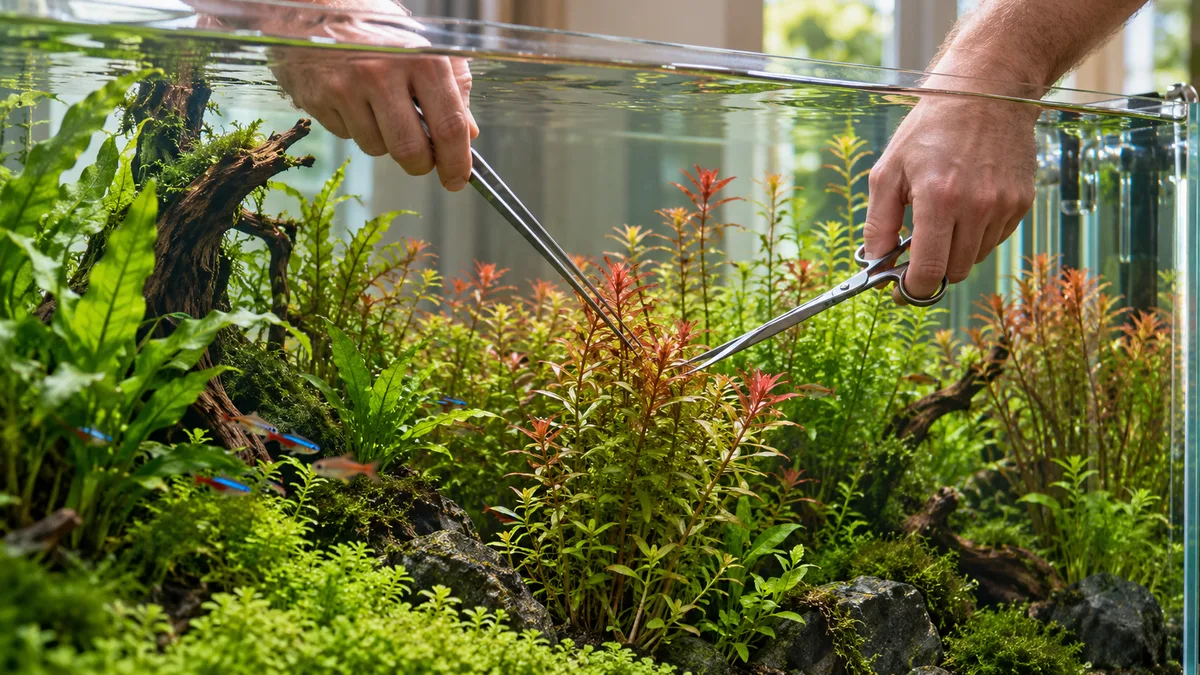 Snoei rode stengelplanten regelmatig en plant de toppen opnieuw in de bodem.