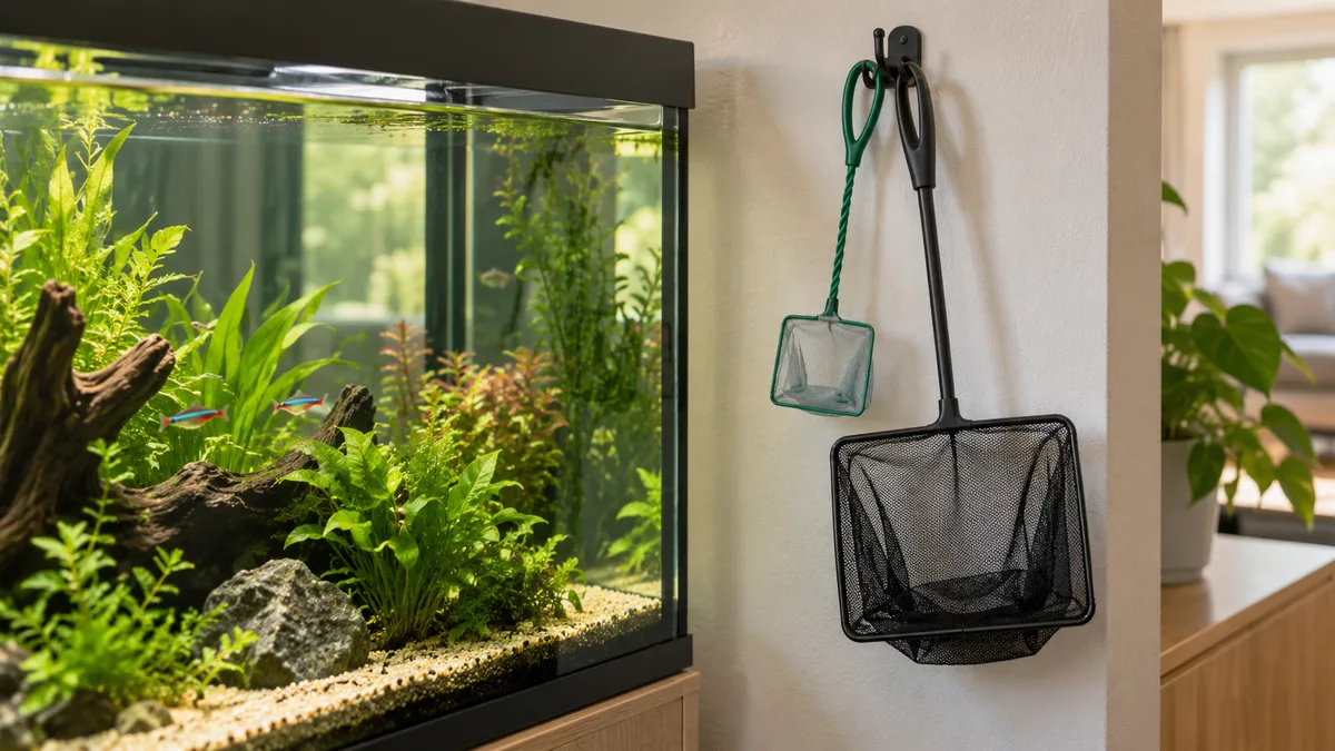 Een klein en een groot net dekken samen vrijwel elke vangklus in huis.