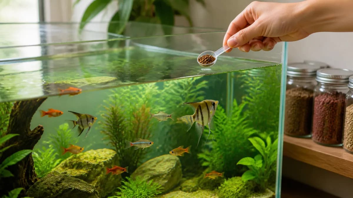 Een kleine, gecontroleerde portie is beter voor vissen én waterkwaliteit dan een volle dop.